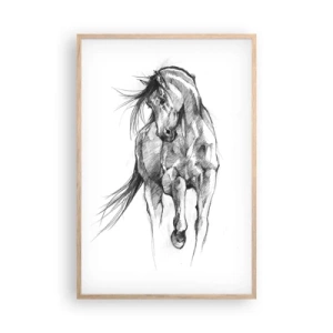 Affisch i ram av ljusek - Elegant trav - 61x91 cm