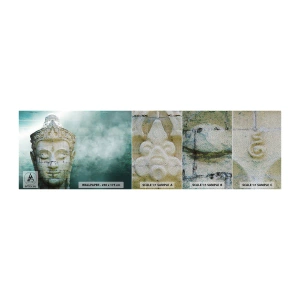 Provbit av fototapet Premium Sand - På jakt efter ljus - Buddha, Buddha staty, Asien - 100x30 cm