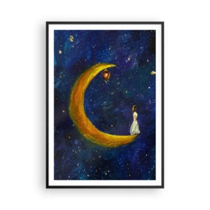 Affisch i svart ram - Världens skrik - 70x100 cm