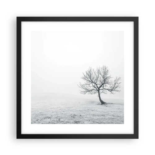 Affisch i svart ram - Mot intet - 40x40 cm