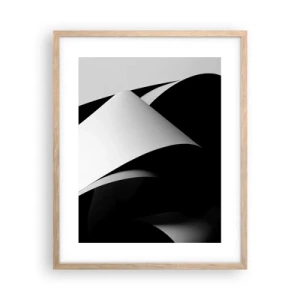 Affisch i ram av ljusek - Ljusplan från skuggornas djup - 40x50 cm