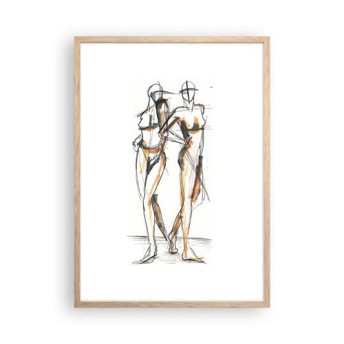 Affisch i ram av ljusek - Charmens studie - 50x70 cm