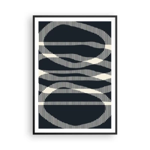Affisch i svart ram - Försök att bryta mörkret - 70x100 cm