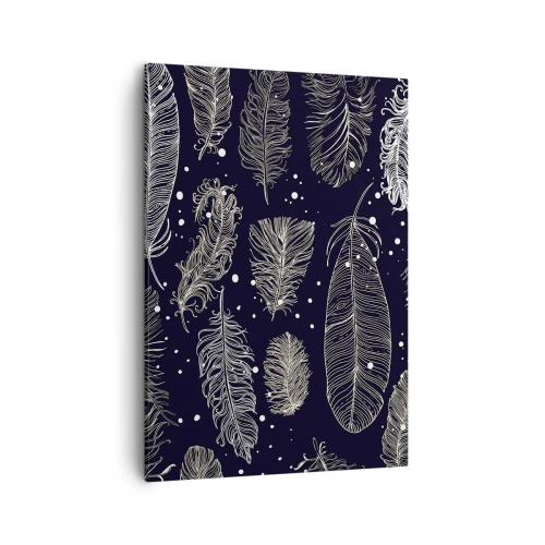 Canvastavla - Bild på duk - Fjäderspets - 50x70 cm