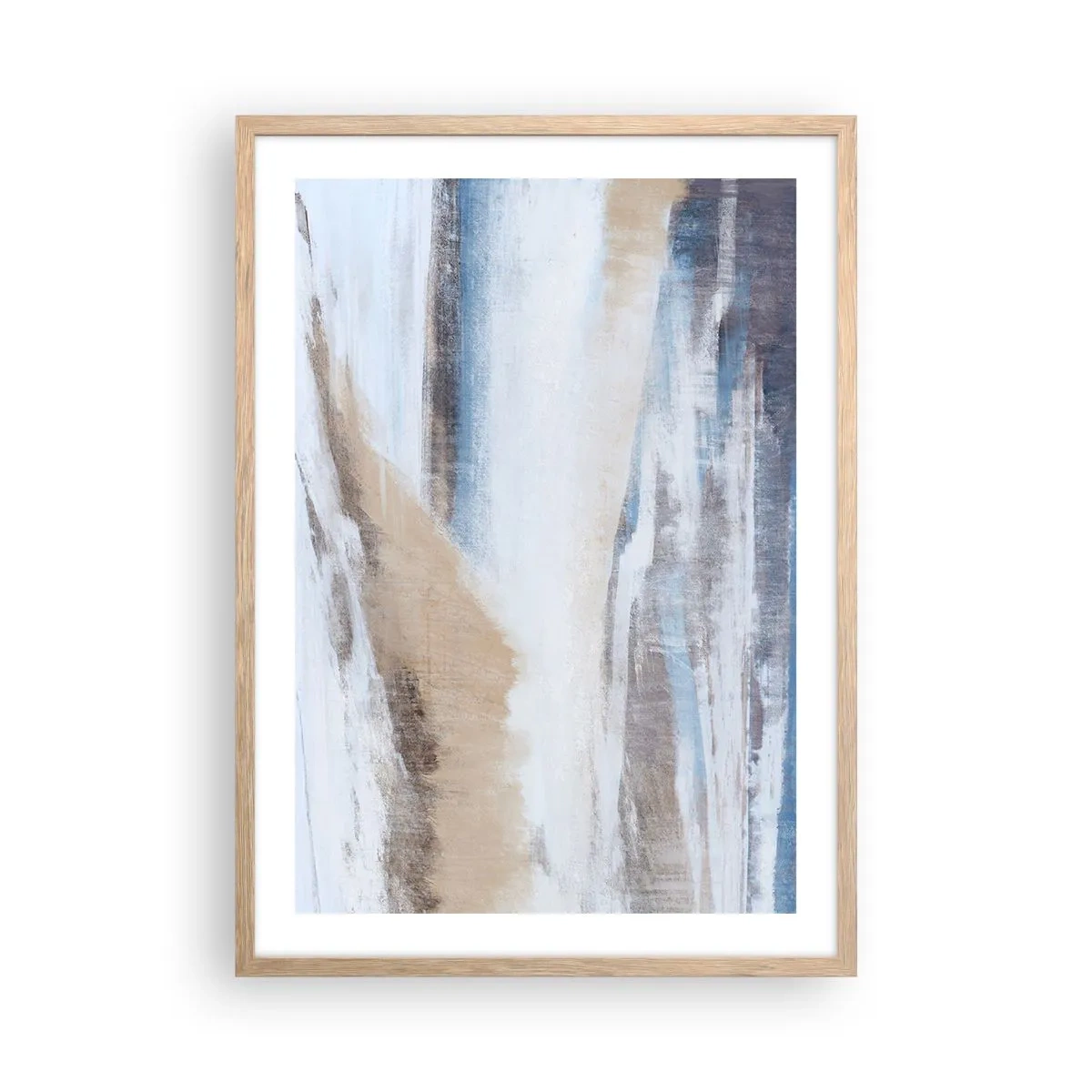 Affisch i ram av ljusek - Vinterkomposition - 50x70 cm