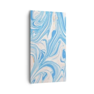 Canvastavla - Bild på duk - Utspilld turkos - 55x100 cm