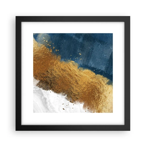 Affisch i svart ram - Sommarens färger - 30x30 cm