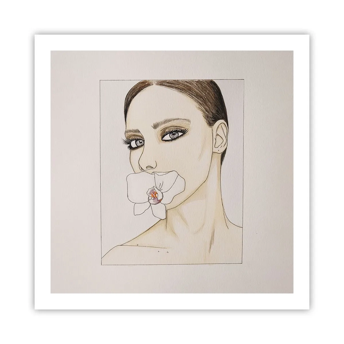 Affisch - Elegansens och skönhetens symbol - 60x60 cm