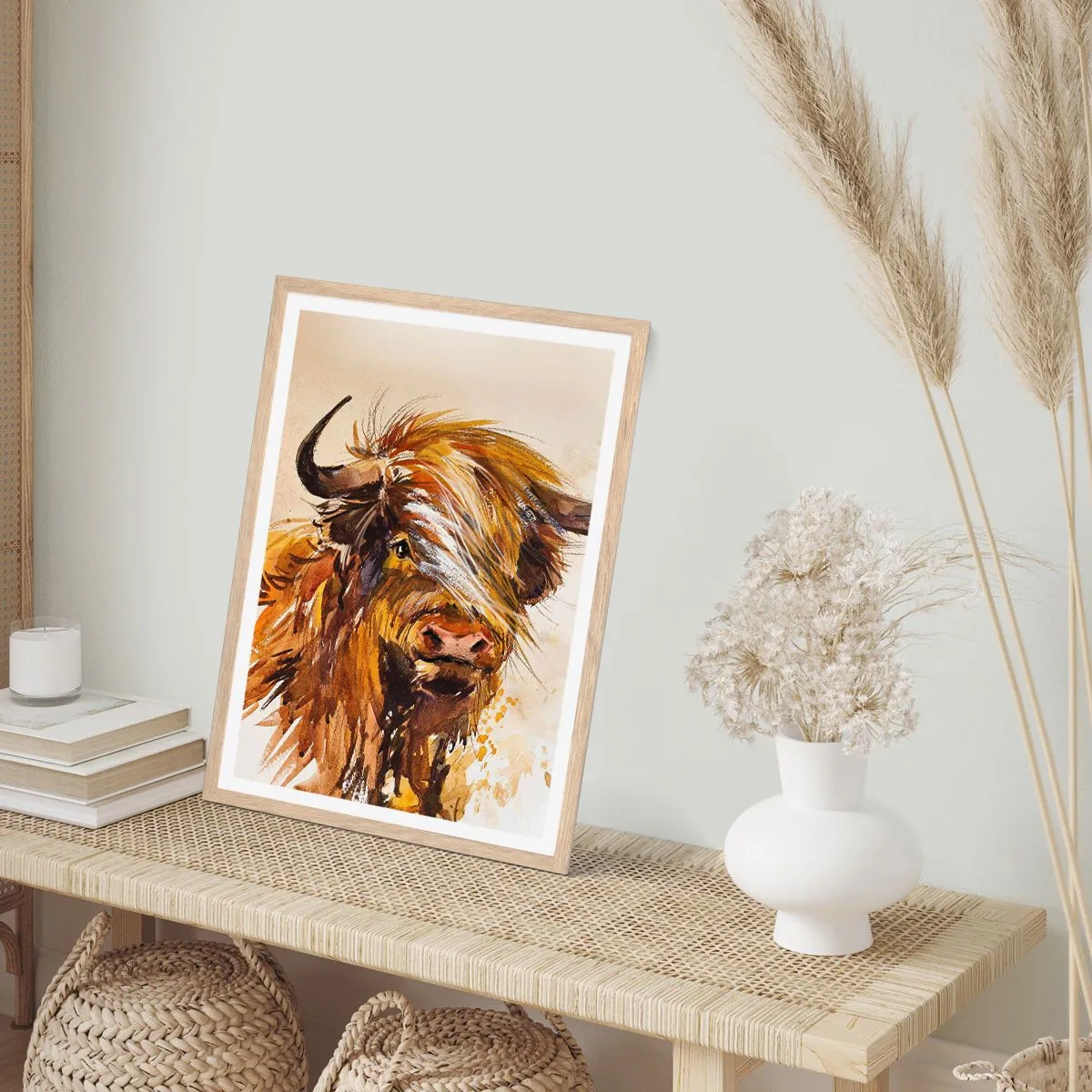 Affisch i ram av ljusek - Jägarens dröm - 70x100 cm