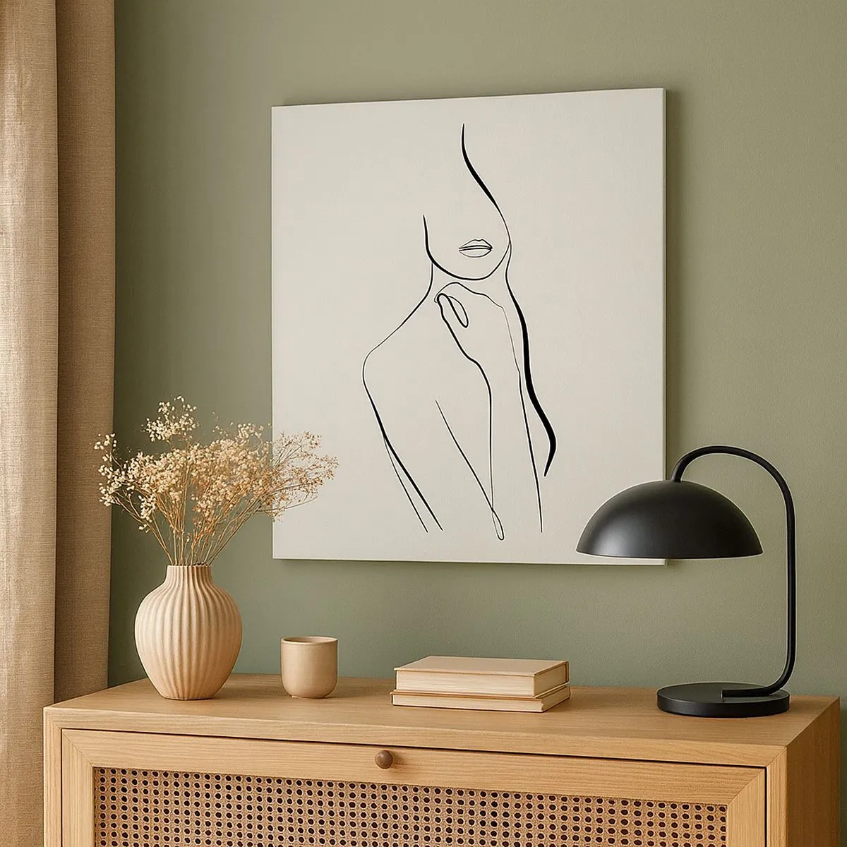 Canvastavla - Bild på duk - Melankolins våg - 30x30 cm