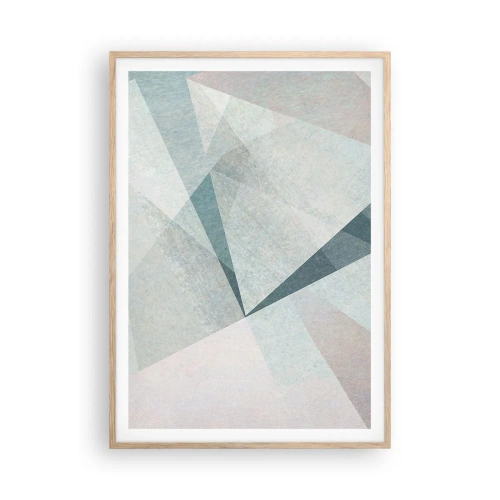 Affisch i ram av ljusek - Lugnt trots dynamiskt - 70x100 cm