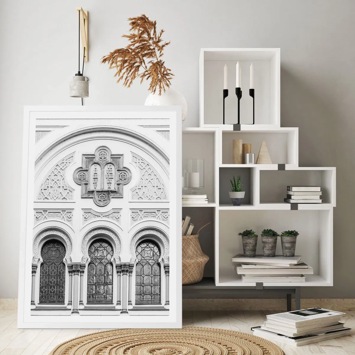 Affisch i vit ram - På gränsen mellan kulturer - 50x70 cm