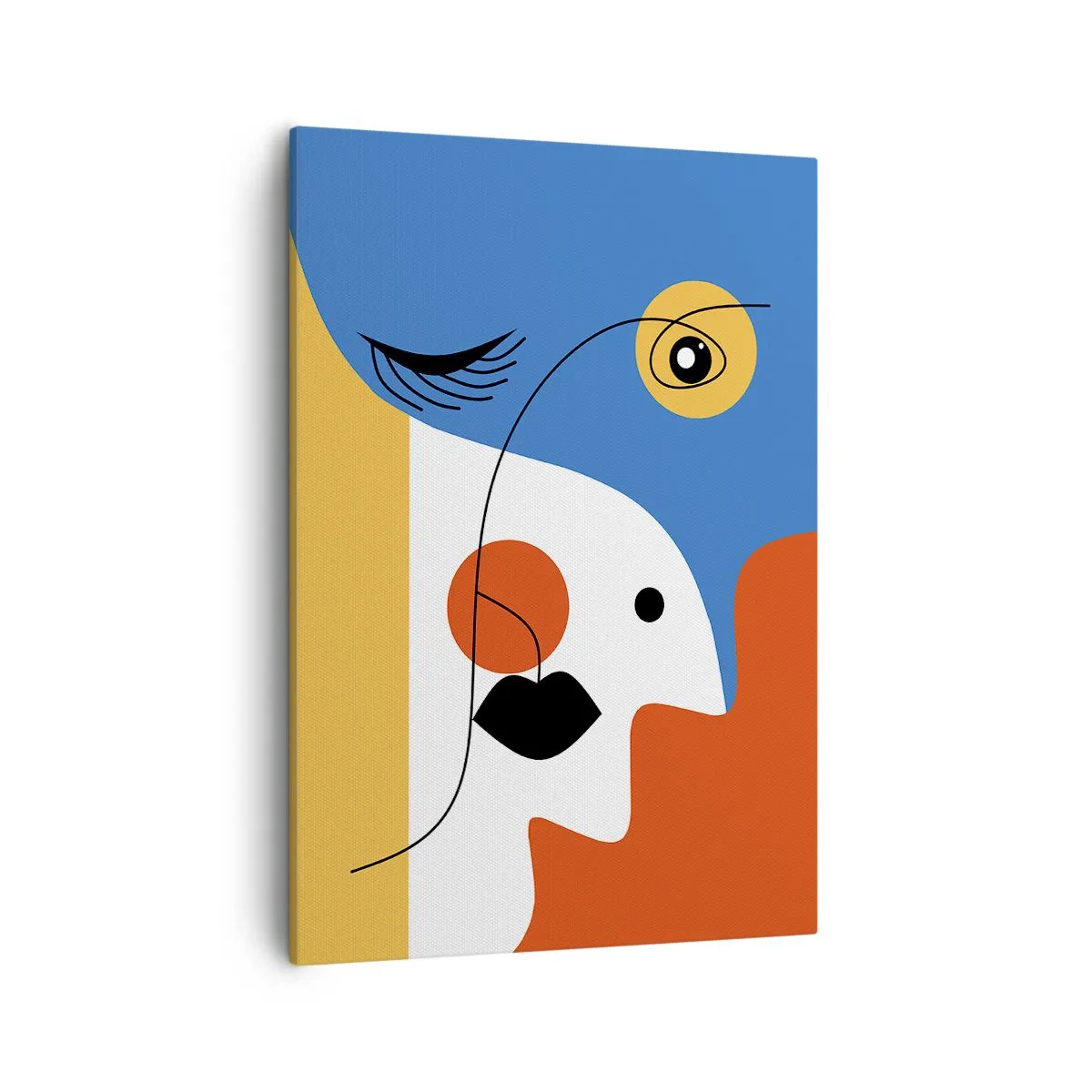 Canvastavla - Bild på duk - Dekonstruerat porträtt - 50x70 cm