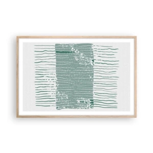 Affisch i ram av ljusek - Marin abstraktion - 91x61 cm