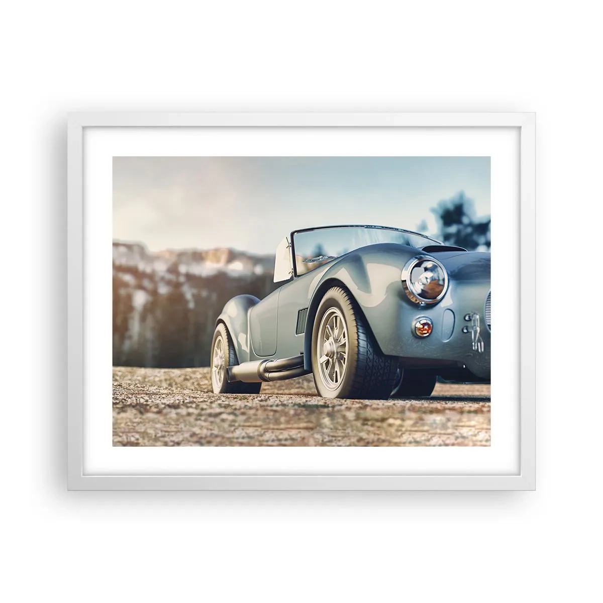 Affisch i vit ram - Det är stilen som räknas - 50x40 cm