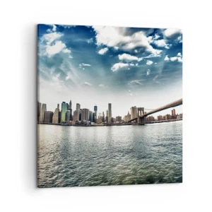 Canvastavla - Bild på duk - Glasö - 50x50 cm