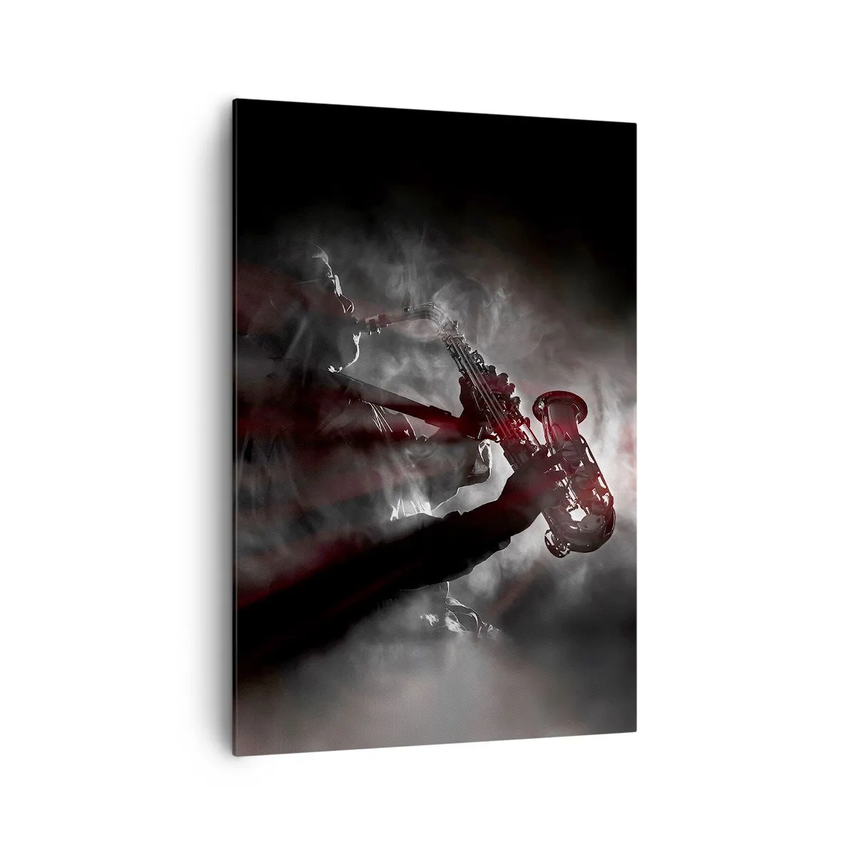 Canvastavla - Bild på duk - I jazzens ångor - 70x100 cm