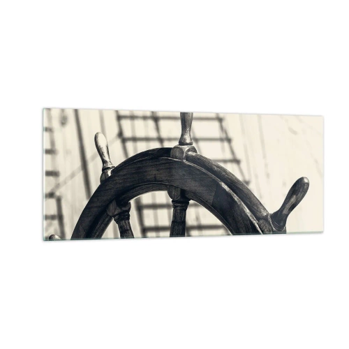 Glastavla - Bild på glas - Marina berättelser - 100x40 cm