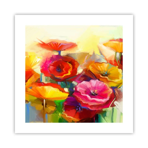 Affisch - Inte bara rött - 40x40 cm