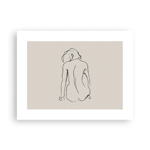 Affisch - Naken flicka - 40x30 cm