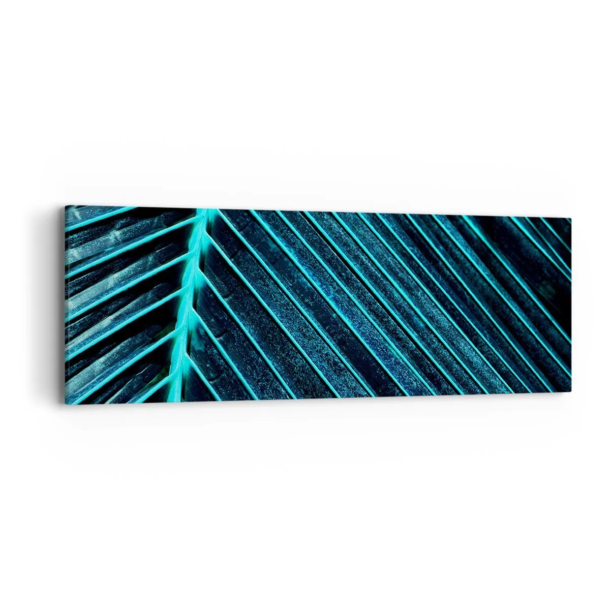 Canvastavla - Bild på duk - Grön textur - 90x30 cm