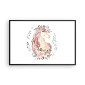 Affisch i svart ram - En inbjudan till sagornas värld - 91x61 cm