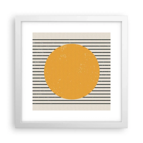 Affisch i vit ram - Enkelhetens kraft - 30x30 cm