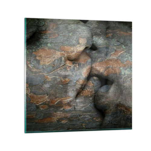 Glastavla - Bild på glas - Alltid tillsammans - 60x60 cm