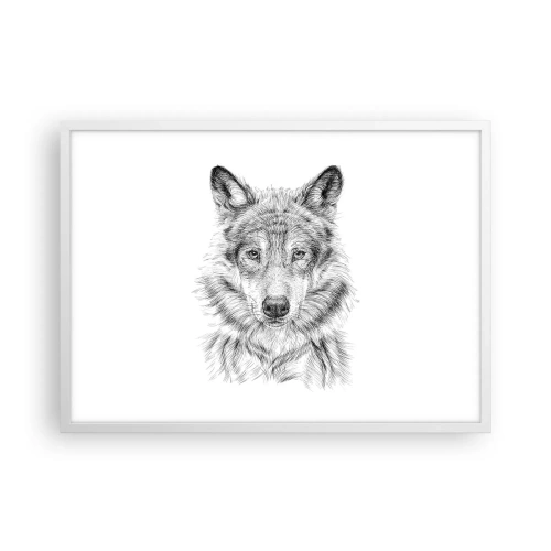 Affisch i vit ram - En född ledare - 70x50 cm