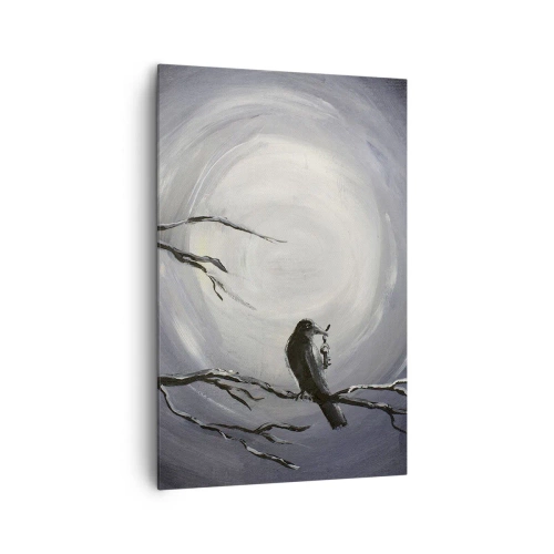 Canvastavla - Bild på duk - Nyckeln till nattens hemlighet - 80x120 cm