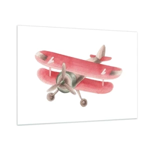 Glastavla - Bild på glas - Redo att flyga högt - 100x70 cm