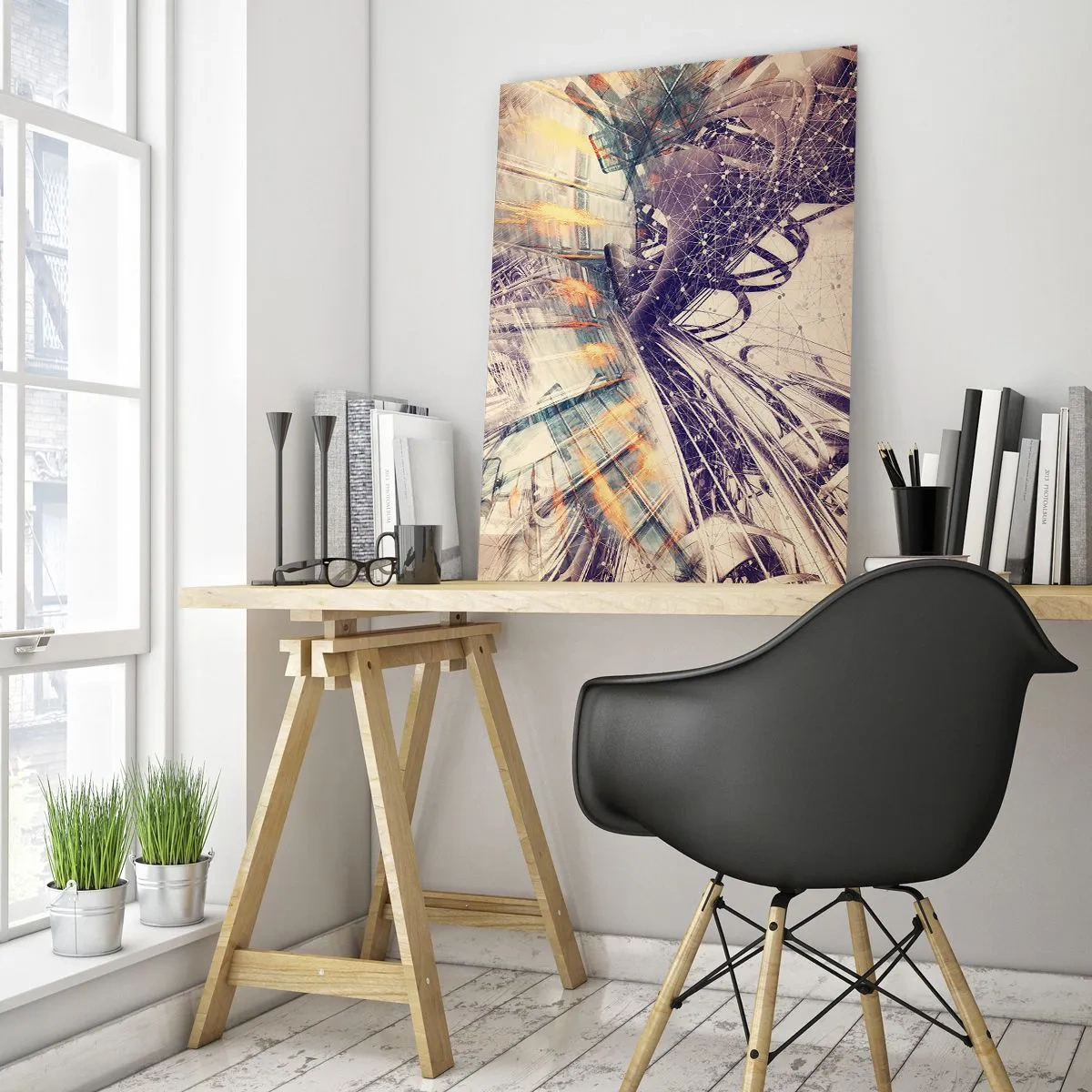 Glastavla - Bild på glas - Med hög fart - 50x70 cm