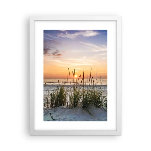 Affisch i vit ram - Titta, tänk, känn - 30x40 cm