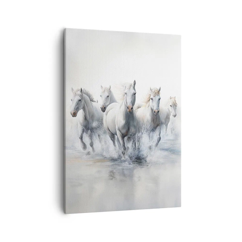 Canvastavla - Bild på duk - Vit magi - 50x70 cm