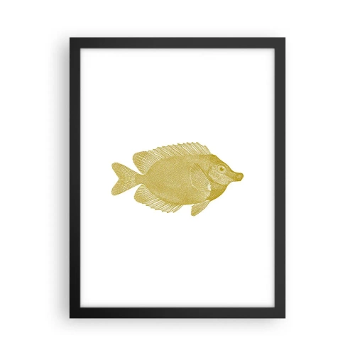 Affisch i svart ram - Fisk och det är allt - 30x40 cm