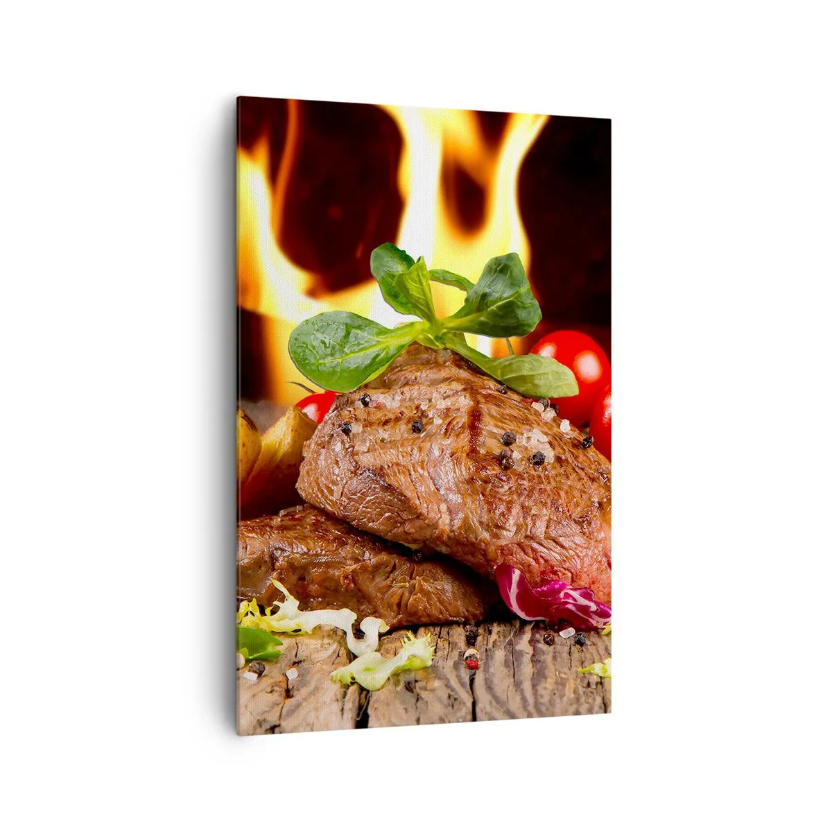 Canvastavla - Bild på duk - Framtrollad med glöd - 80x120 cm