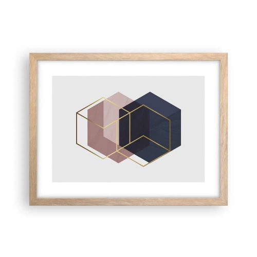 Affisch i ram av ljusek - Enkelhetens styrka - 40x30 cm