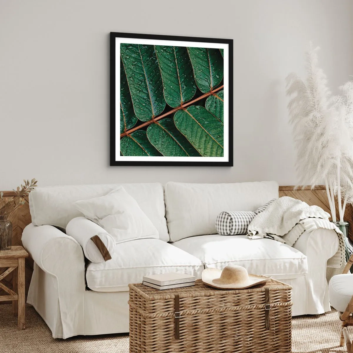 Affisch i svart ram - I den gröna rytmen - 50x50 cm