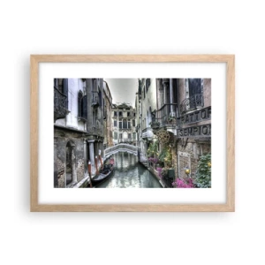 Affisch i ram av ljusek - Tyst begrundan sedan några sekel - 40x30 cm