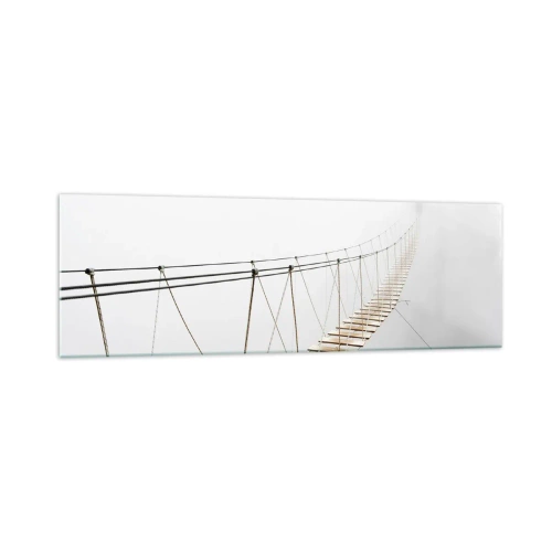 Glastavla - Bild på glas - Vart leder den dig? - 160x50 cm