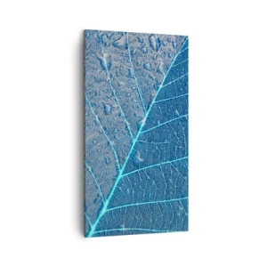 Canvastavla - Bild på duk - Livet i det blåa - 45x80 cm