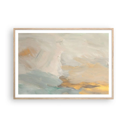Affisch i ram av ljusek - Abstraktion - ett land av mildhet - 100x70 cm