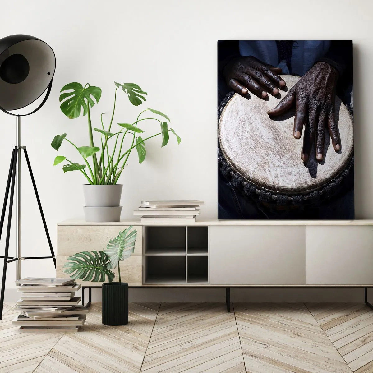 Canvastavla - Bild på duk - Lev efter din rytm - 50x70 cm