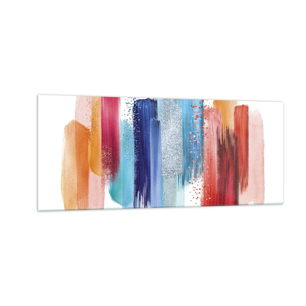 Glastavla - Bild på glas - Upp och ner  - 100x40 cm