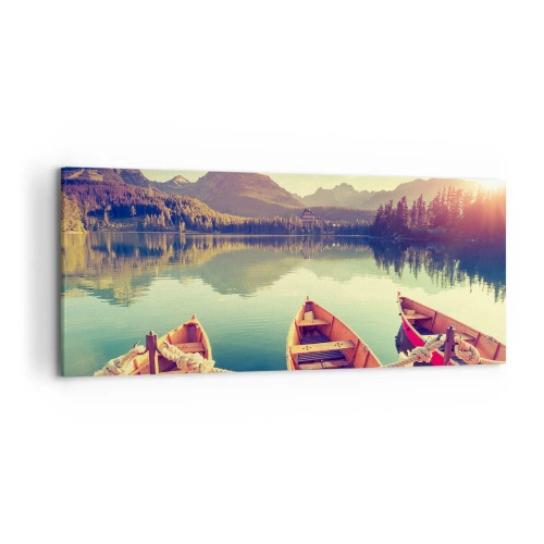 Canvastavla - Bild på duk - Leva dess rätter - 120x50 cm