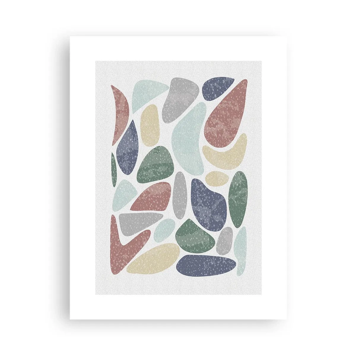 Affisch - Mosaik av pulveriserade färger - 30x40 cm