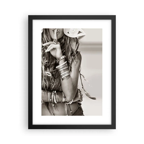 Affisch i svart ram - Som flickorna brukar - 30x40 cm