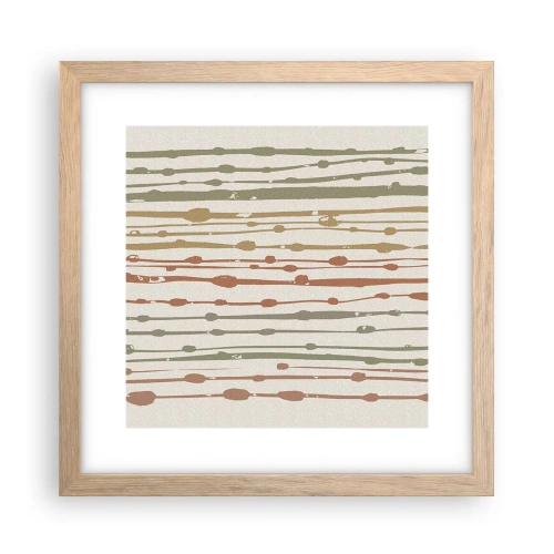 Affisch i ram av ljusek - Musikalisk färgnotation - 30x30 cm