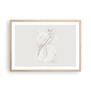 Affisch i ram av ljusek - Blicken går vilse - 70x50 cm