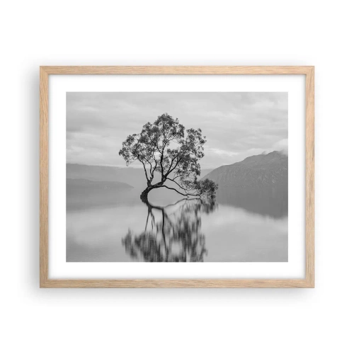 Affisch i ram av ljusek - Det finns ett land - 50x40 cm